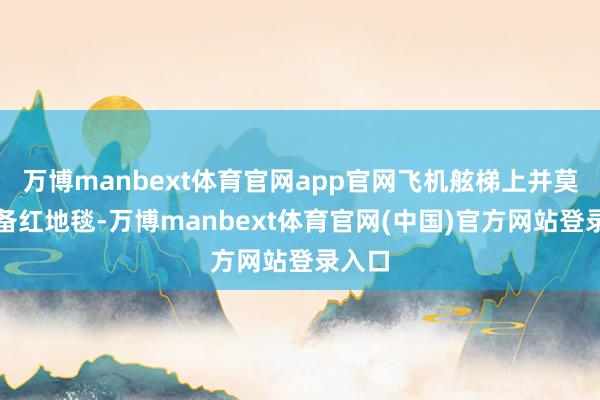万博manbext体育官网app官网飞机舷梯上并莫得准备红地毯-万博manbext体育官网(中国)官方网站登录入口